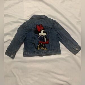 Baby Gap child’s denim Disney Minnie Mouse jacket size 2 years